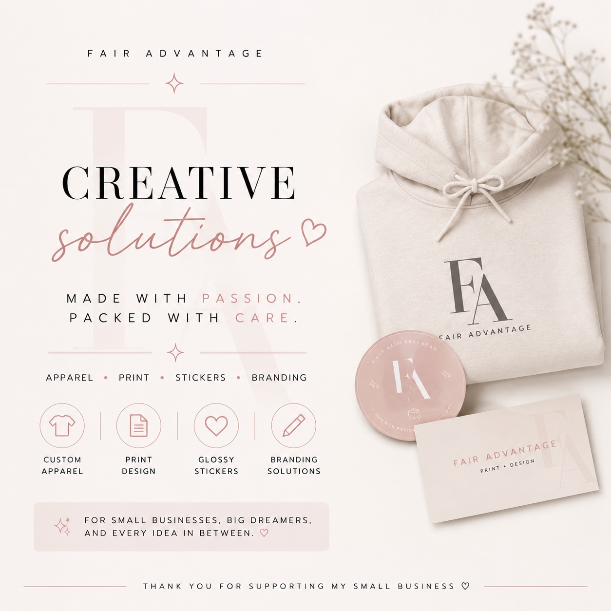 Fair Advantage creative solutions graphic